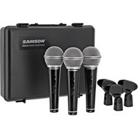 Samson R21 Cardioid Dynamic Microphone 3-Pack W/SW