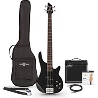 Chicago Bass Guitar + 15W Amp Pack Black