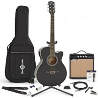 Single Cutaway Electro Acoustic Guitar + Complete Pack by Gear4music