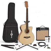 Single Cutaway Electro Acoustic Guitar + Complete Pack