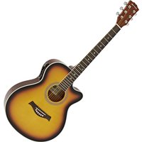 Single Cutaway Electro Acoustic Guitar by Gear4music SB-NearlyNew