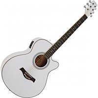 Auditorium Electro-Acoustic Guitar by Gear4music White