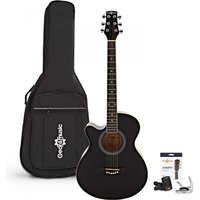 Auditorium Left-Handed Acoustic Pack by Gear4music Black