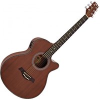 Deluxe Cutaway Electro Acoustic Guitar by Gear4music Sapele Matte