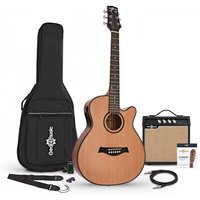 3/4 Single Cutaway Electro Acoustic Guitar + 15W Amp Pack