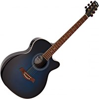 Auditorium Electro-Acoustic Guitar by Gear4music Blue Burst