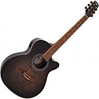 Auditorium Electro-Acoustic Guitar by Gear4music Black Burst