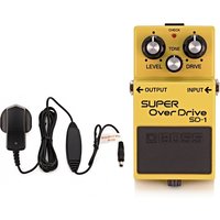 Boss SD-1 Super Overdrive Pedal with Power Supply