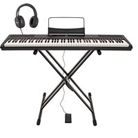 SDP-2 Stage Piano by Gear4music + Stand Pedal and Headphones