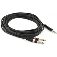 Stereo Jack - Mono Jack(x2) Cable 6m