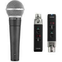 Shure SM58 Dynamic Vocal Microphone with Boss Digital Wireless System