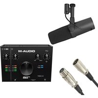 M-Audio AIR 192 4 Audio Interface Bundle with Shure SM7B