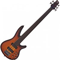 Ibanez SRF705 5-String Fretless Bass Brown Burst Flat