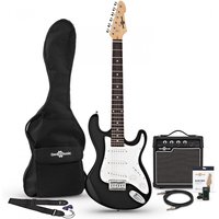 3/4 LA Electric Guitar + Amp Pack Black