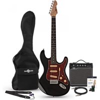 Read more about the article LA Select Electric Guitar SSS + Amp Pack Black