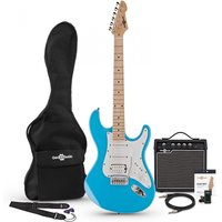 LA Select Electric Guitar HSS + Amp Pack Sky Blue