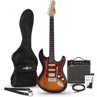 LA Select Electric Guitar HSS + Amp Pack Sunburst