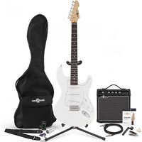 LA Electric Guitar + 15W Complete Pack White