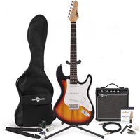 LA Electric Guitar + 15W Complete Pack Sunburst