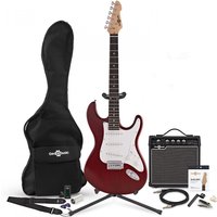 LA Electric Guitar + 15W Complete Pack Red