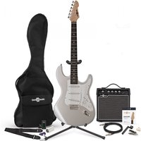 LA Electric Guitar + 15W Complete Pack Silver