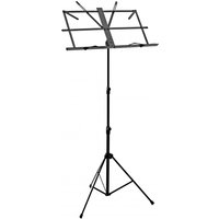 Music Stand with Carry Bag by Gear4music Black