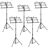 Music Stand with Carry Bag 5 Pack by Gear4music