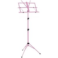 Music Stand with Carry Bag by Gear4music Pink