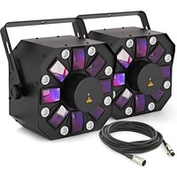 Stellar 66W Multi FX Lights by Gear4music Pair