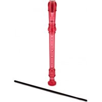 Descant Recorder with Cleaning Rod Pink