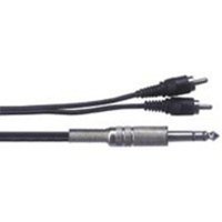 Stereo Jack - Phono (2x) Cable 1m