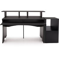 Read more about the article 3 Tier Pro Audio Studio Desk + Rack Cabinet Black by Gear4music