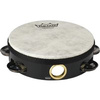 Remo 6 Single Row Pre-Tuned High Pitch Tambourine Black