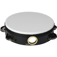 Remo 6 Single Row Pre-Tuned Medium/High Pitched Tambourine Black