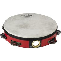 Remo 8 Single Row Pre-Tuned High Pitched Tambourine Red