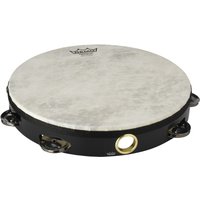 Remo 10 Single Row Pre-Tuned High Pitched Tambourine Black