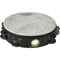 Remo 8 2-Row Pre-Tuned High Pitched Tambourine Black