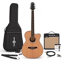 Thinline Cutaway Electro-Travel Guitar + 15W Amp Pack