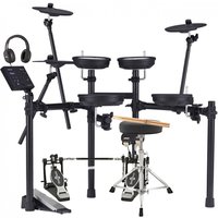 Roland TD-07DMK V-Drums Electronic Drum Kit Double Kick Bundle