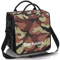 Technics Record Bag (Camo Brown White Logo)