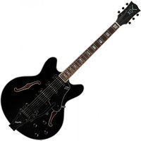 Vox Bobcat S66 Semi Hollow w/ Bigsby Jet Black