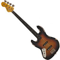 Vintage V74 Icon Left-Handed Fretless Bass Sunset Sunburst