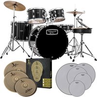 Mapex Tornado 22 Rock Fusion Practice Bundle Black