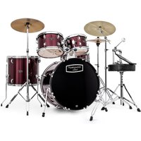 Mapex Tornado III 22 Rock Drum Kit Burgundy w/ Extra Crash