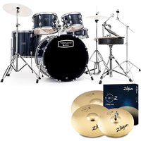 Read more about the article Mapex Tornado III 22″ Rock Fusion Drum Kit w/Zildjian Cymbals Blue