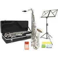 Tenor Saxophone by Gear4music + Complete Pack Nickel