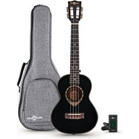 Archback Tenor Ukulele Pack by Gear4music Black