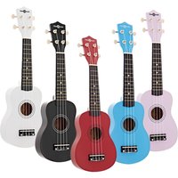 Ukulele by Gear4music Multi-Colour Pack of 5