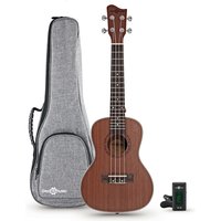 Sapele Concert Ukulele Pack by Gear4music