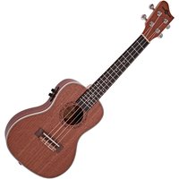 Sapele Concert Electro-Ukulele by Gear4music